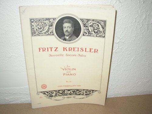 Fritz Kreisler Favorite Encore Folio for Violin and Piano