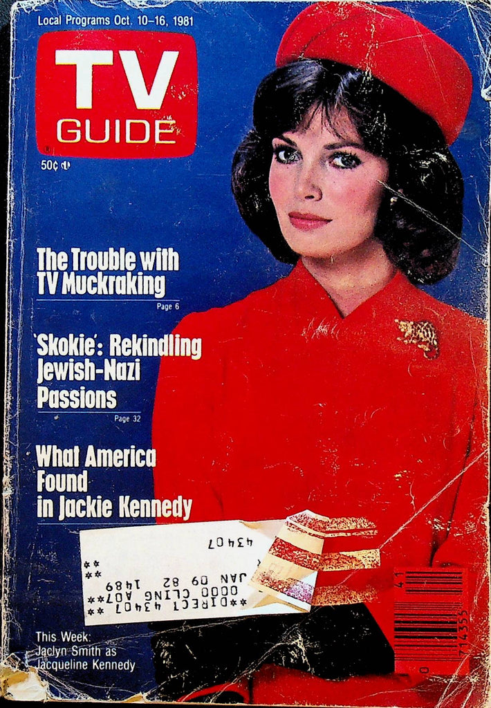 TV Guide October 10 1981 Jaclyn Smith as Jacqueline Kennedy