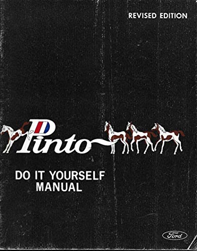Pinto 1970 Original Ford Do It Yourself Manual Revised Edition