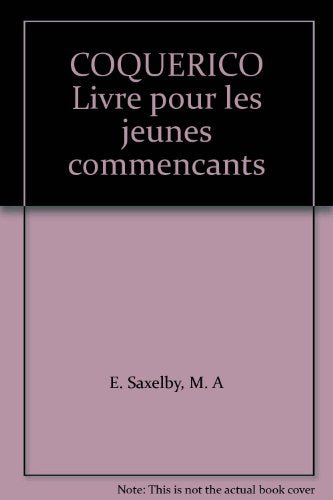 COQUERICO Livre pour les jeunes commencants