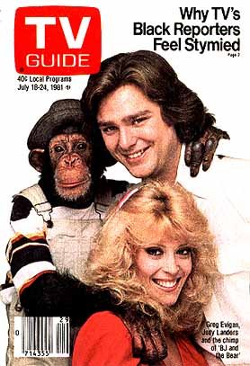 TV Guide July 18-24, 1981 (Greg Evigan and Cast of BJ and the Bear; Why TV's Black Reporters Feel Stymied, Volume 29, No. 29, Issue #1477)