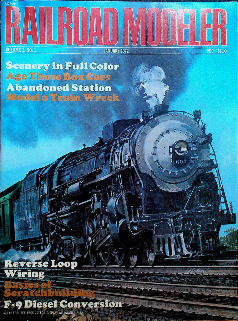 Railroad Modeler Magazine January 1972