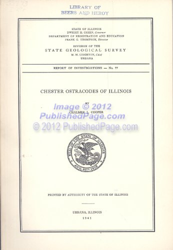 Chester ostracodes of Illinois,