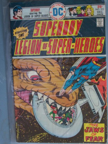 Superboy Starring the Legion of Super-Heroes Comic Book (The Jaws of Fear, 213)
