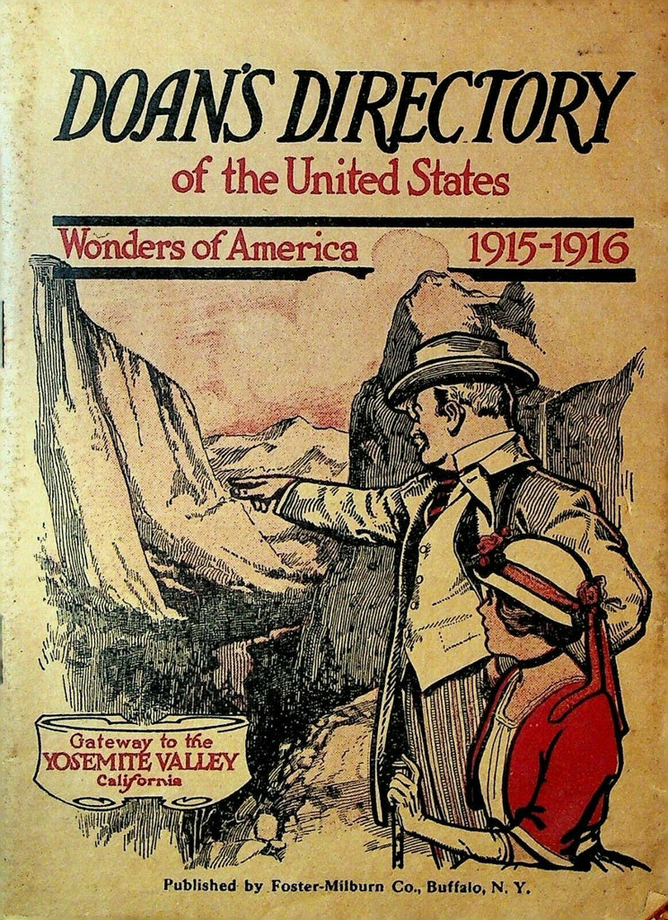 Doan's Directory of the United States 1915 1916 Wonders of America Booklet