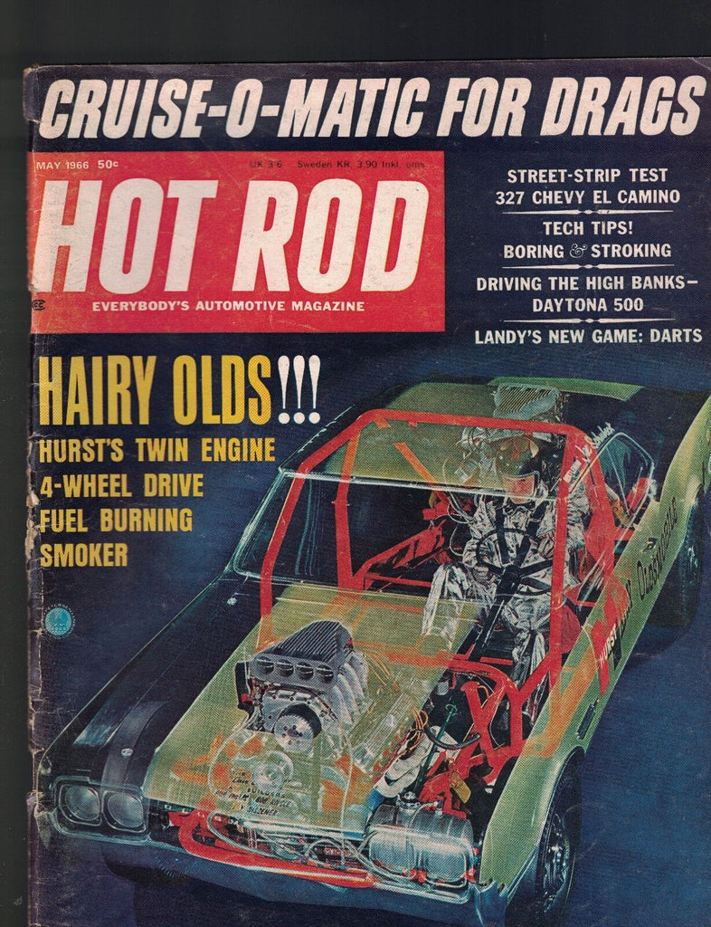 Hot Rod Magazine May 1966 Daytona 500 Olds Dart