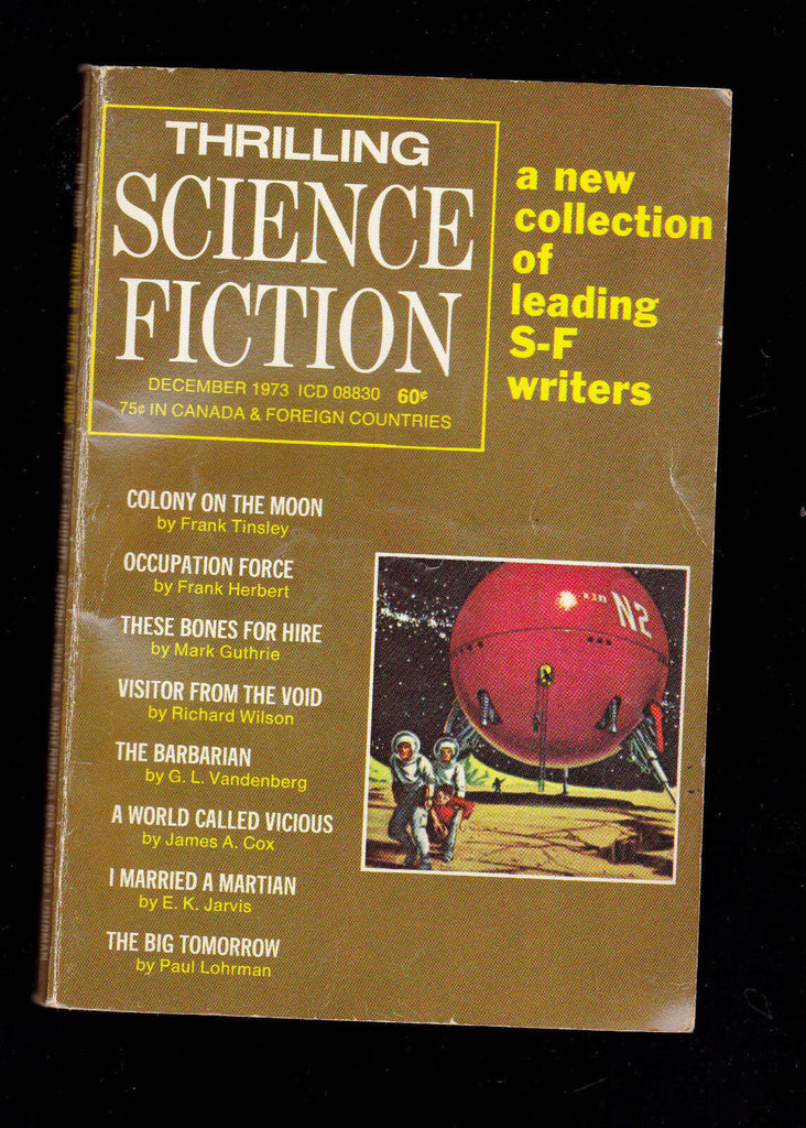 Thrilling Science Fiction December 1973 FRANK HERBERT James A Cox Mark Guthrie