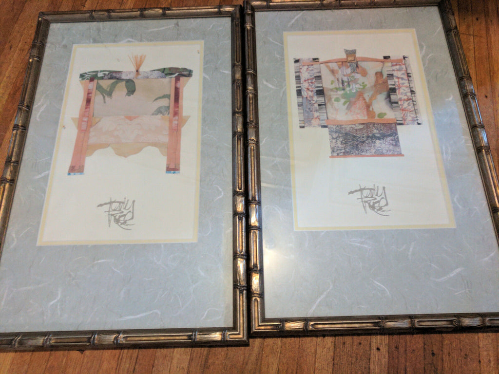 Crown Fine Arts- Carolina Mirror Lot of Two Framed Pieces