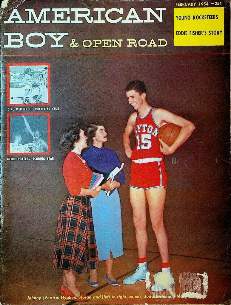 American Boy February 1954 Eddie Fisher Goose Tatum Harlem Globetrotters
