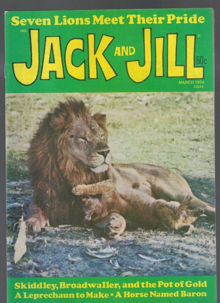 Jack and Jill Magazine March 1974 Saint Patrick Trip to China Lions