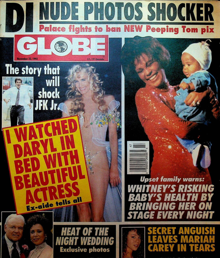 Globe November 23 1993 Whitney Houston JFK Jr Daryl Hannah Princess Diana
