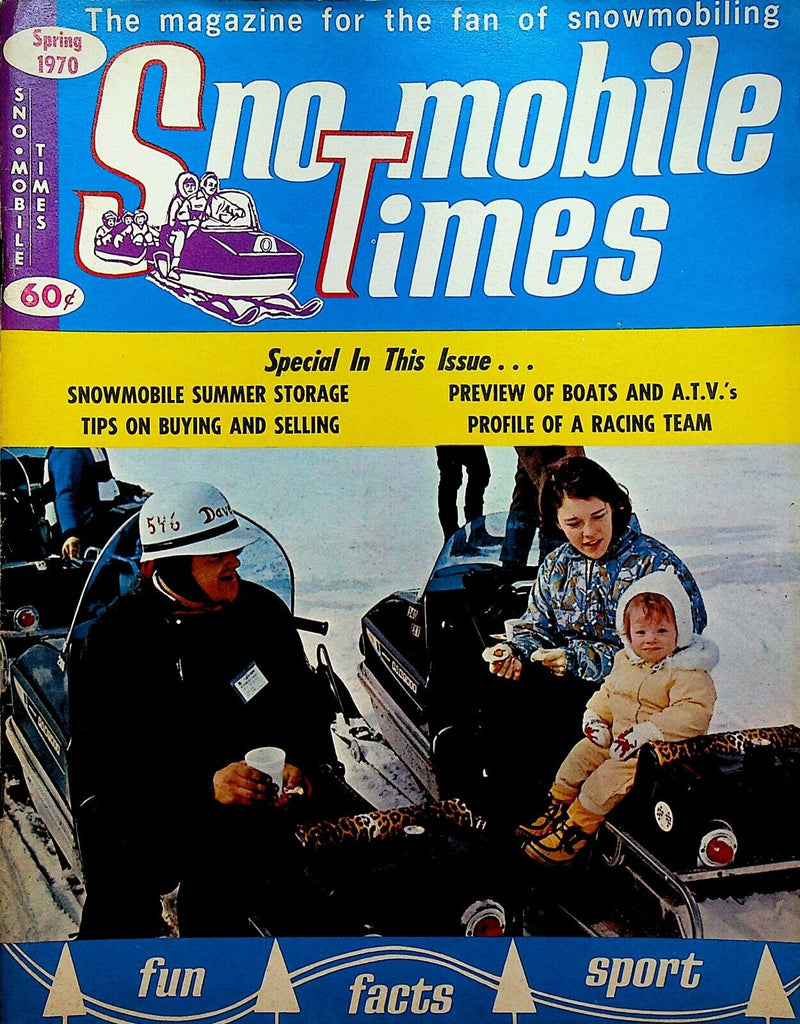 Sno-Mobile Times Magazine Spring 1970 Snowmobiles Boats ATVs Myrl Schroeder