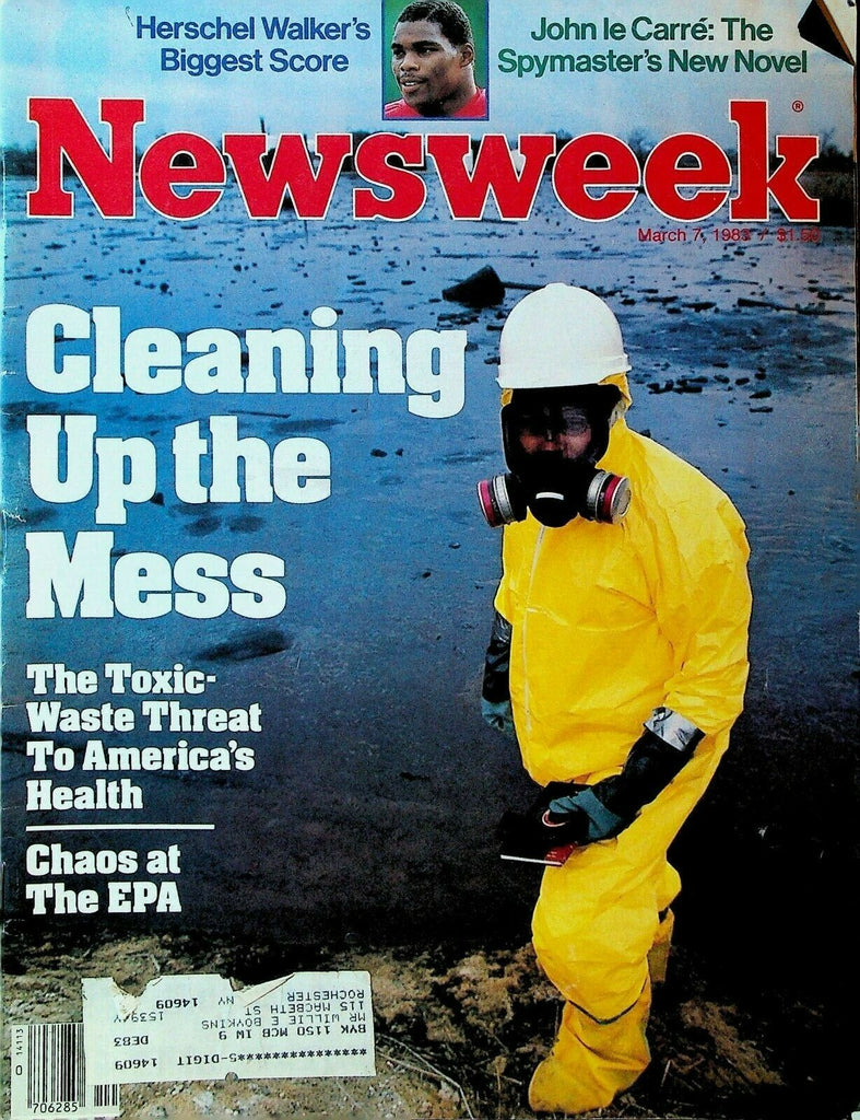 Newsweek March 7 1983 Herschel Walker John le Carre Assam Massacre OPEC
