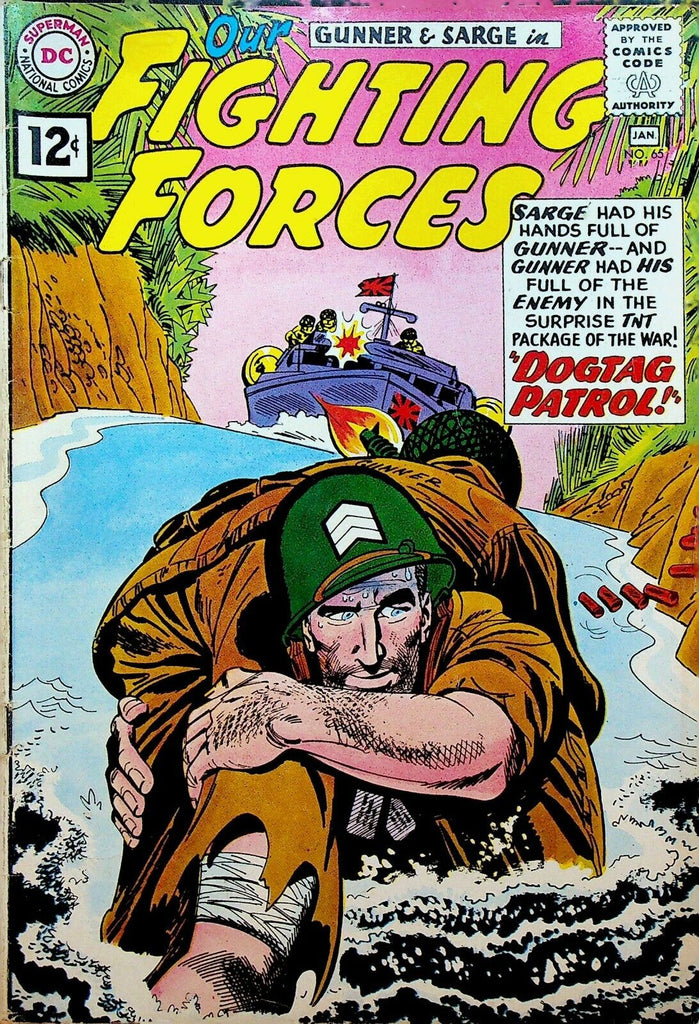 Our Fighting Forces 65 DC Comics Gunner & Sarge 1962 War Comic