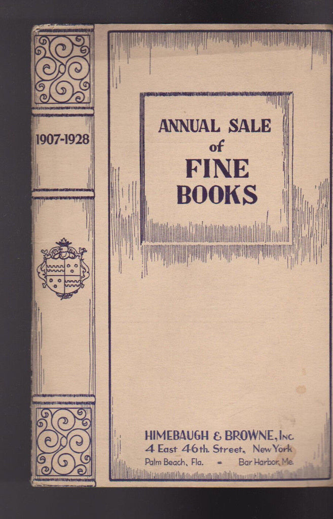 Himebaugh & Brown Annual Sale of Fine Books Catalog 1928