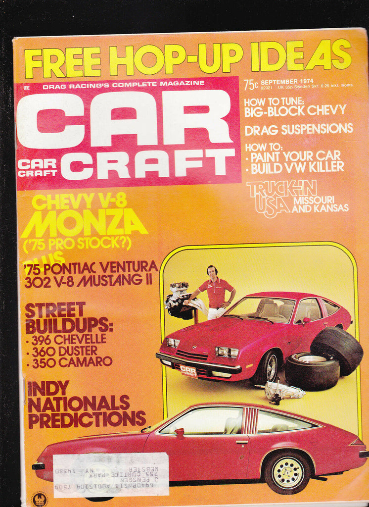 Car Craft Magazine Truck-In USA Missouri & Kansas September 1974  FREE US S/H