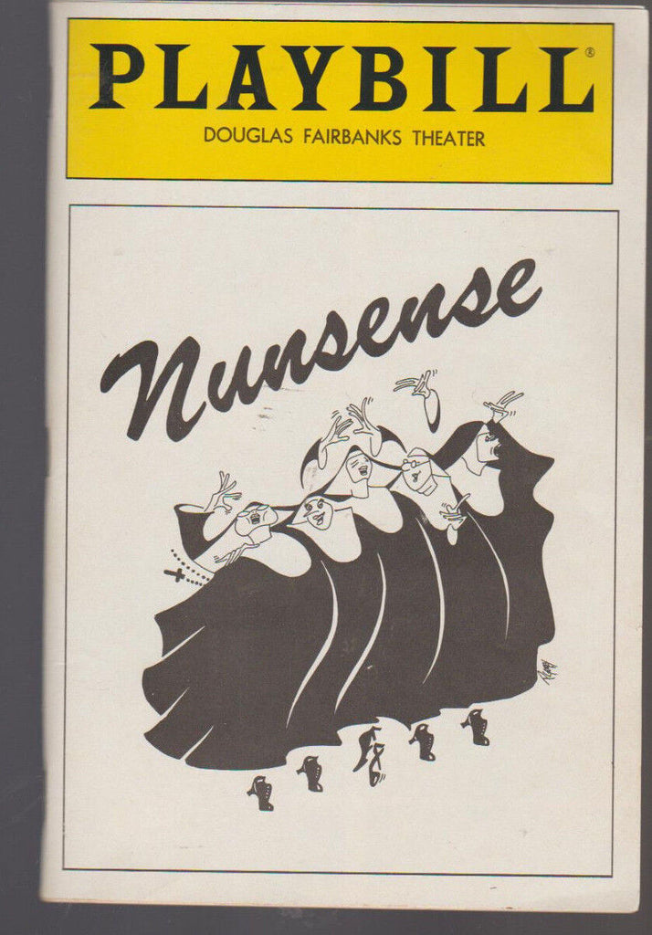 Nunsense Playbill December 1989 Anne Allgood Jane Potter Julie Hafner