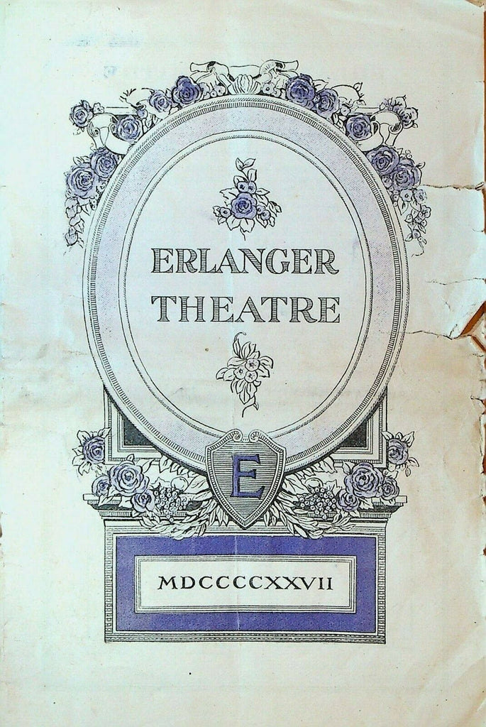 Shakespeare Playbill Erlanger Theatre Buffalo NY November 14 1927 Robert Mantell