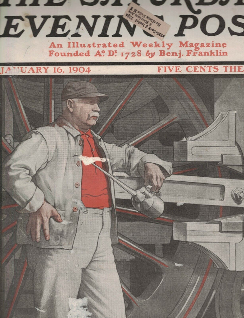 Saturday Evening Post January 16 1904 JJ Gould Frank Spearman Railroad Series