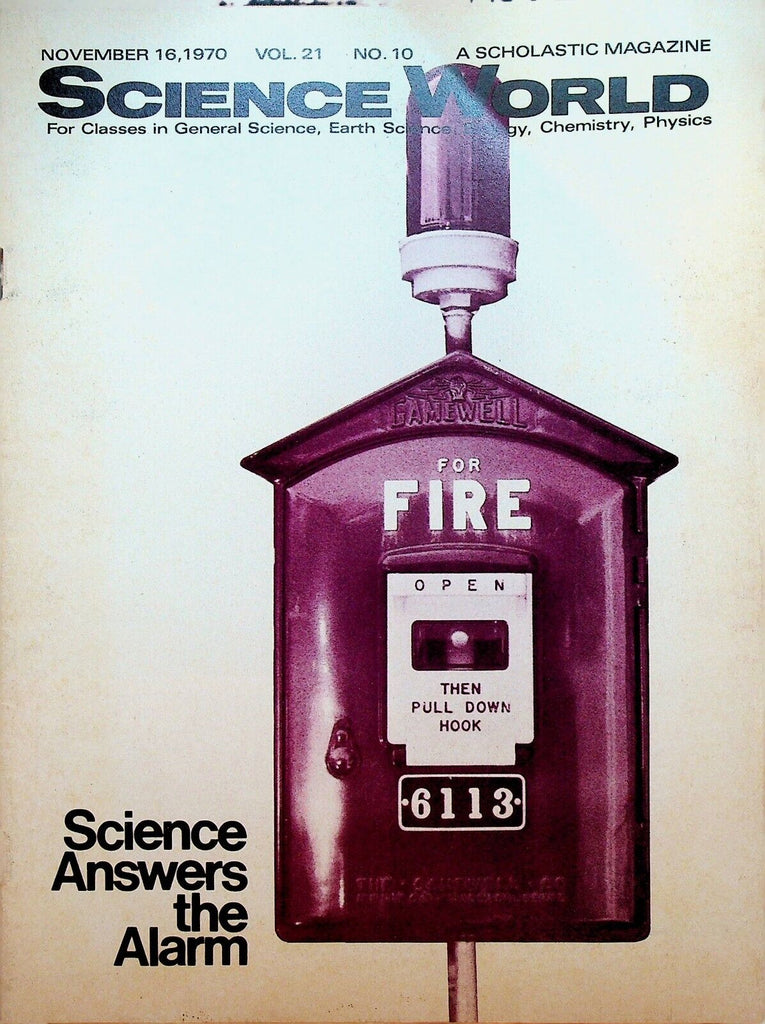 Science World November 16 1970 Dr JR Donaldson Fire Fighting
