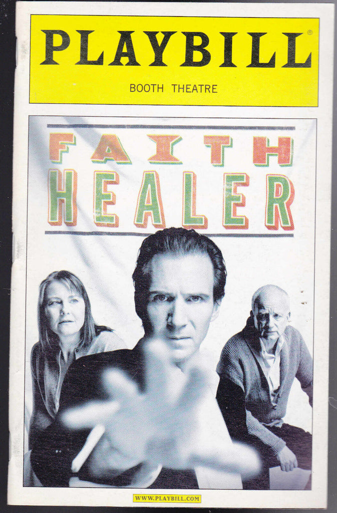 Faith Healer Playbill April 2006 Ralph Fiennes Cherry Jones Ian McDiarmid