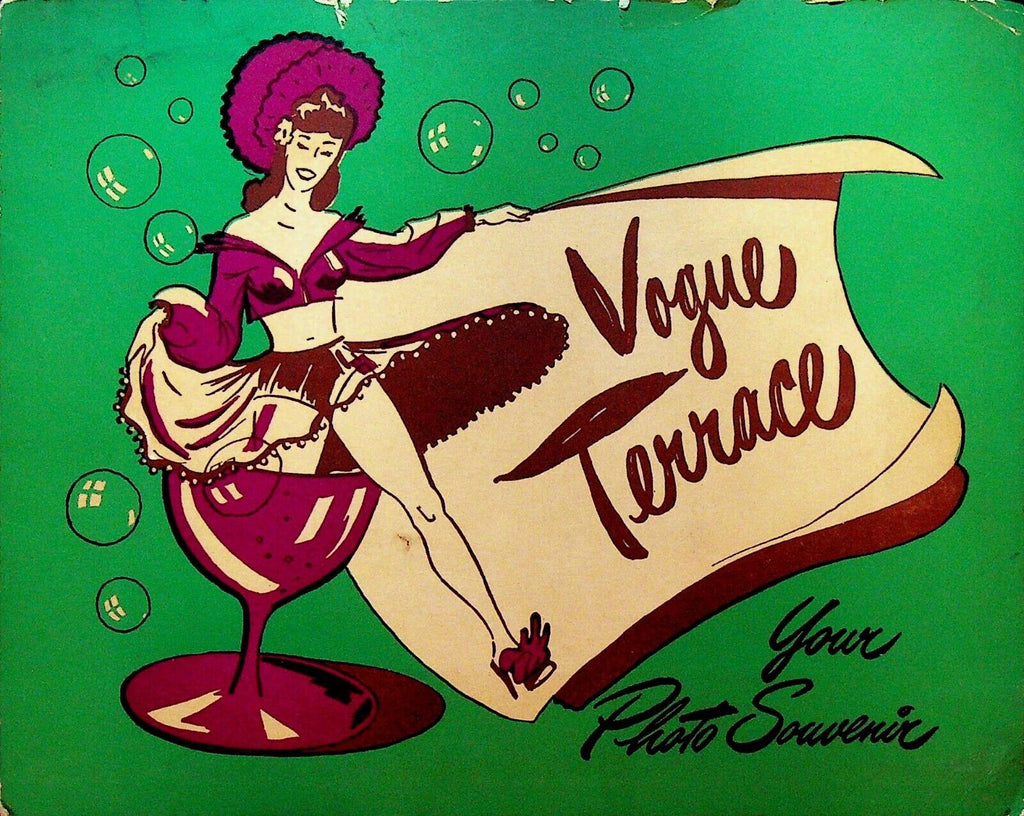 Vogue Terrace Souvenir Photo Folder McKeesport Pennsylvania Nightclub