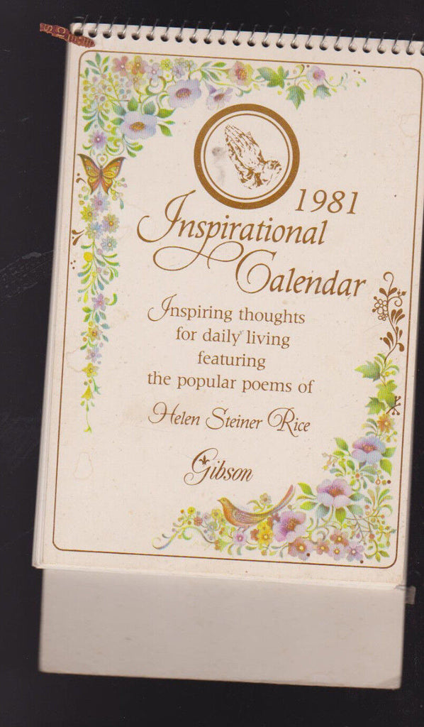 Helen Steiner Rice Inspirational Calendar 1981 Gibson