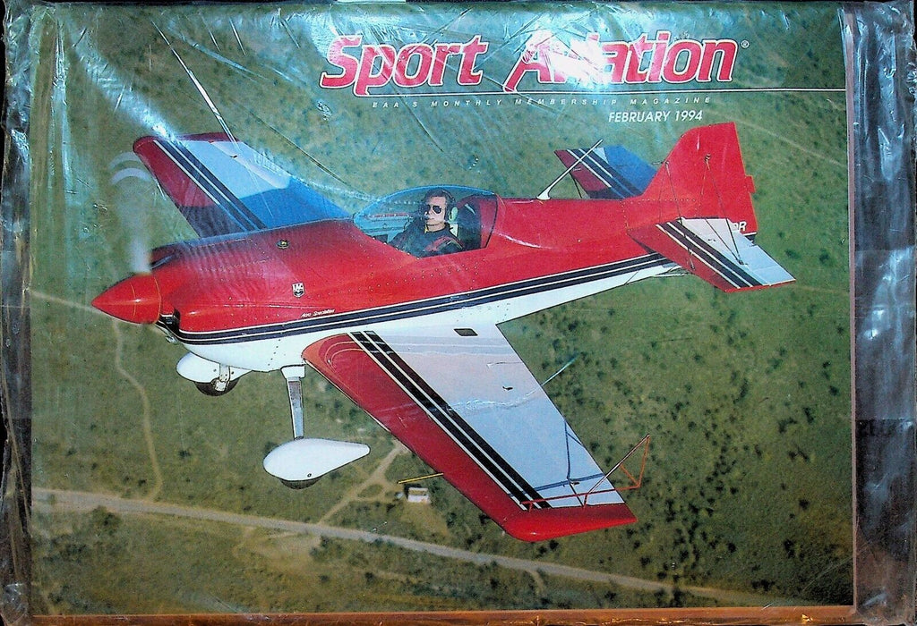 Sport Aviation Magazine February 1994 EAA Monthly Membership Planes Sealed