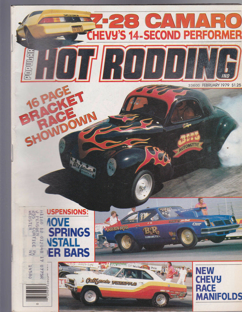 Popular Hot Rodding Magazine Camaro Z-28 Bracket Race Showdown February 1979