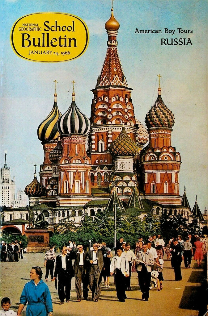 National Geographic School Bulletin January 24 1966 Russia Rhodesia Scooters