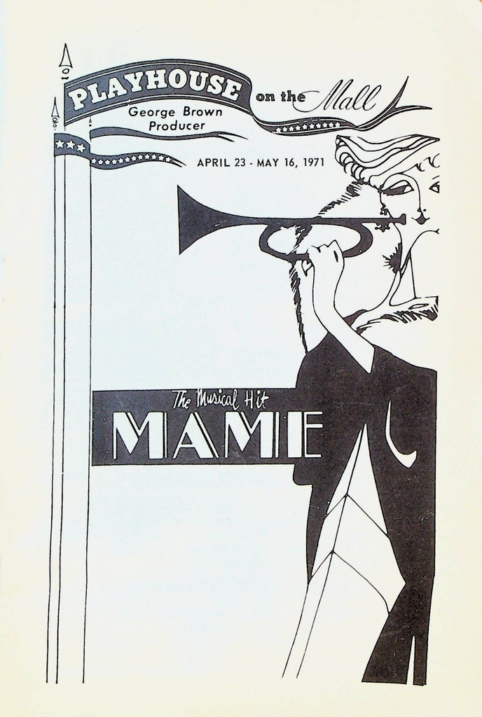 Mame Playbill April 23 1971 Playhouse on the Mall Paramus NJ Charlotte Fairchild