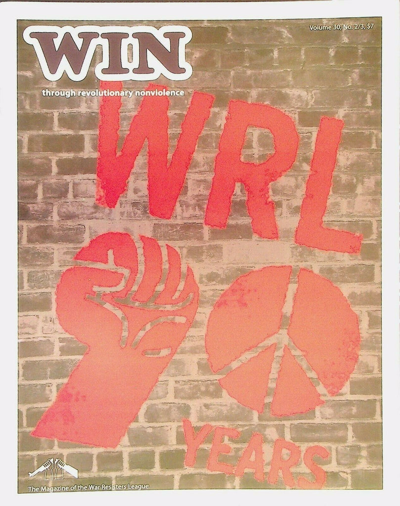 Win Magazine Summer 2014 War Resisters League Mandy Carter Joanne Sheehan
