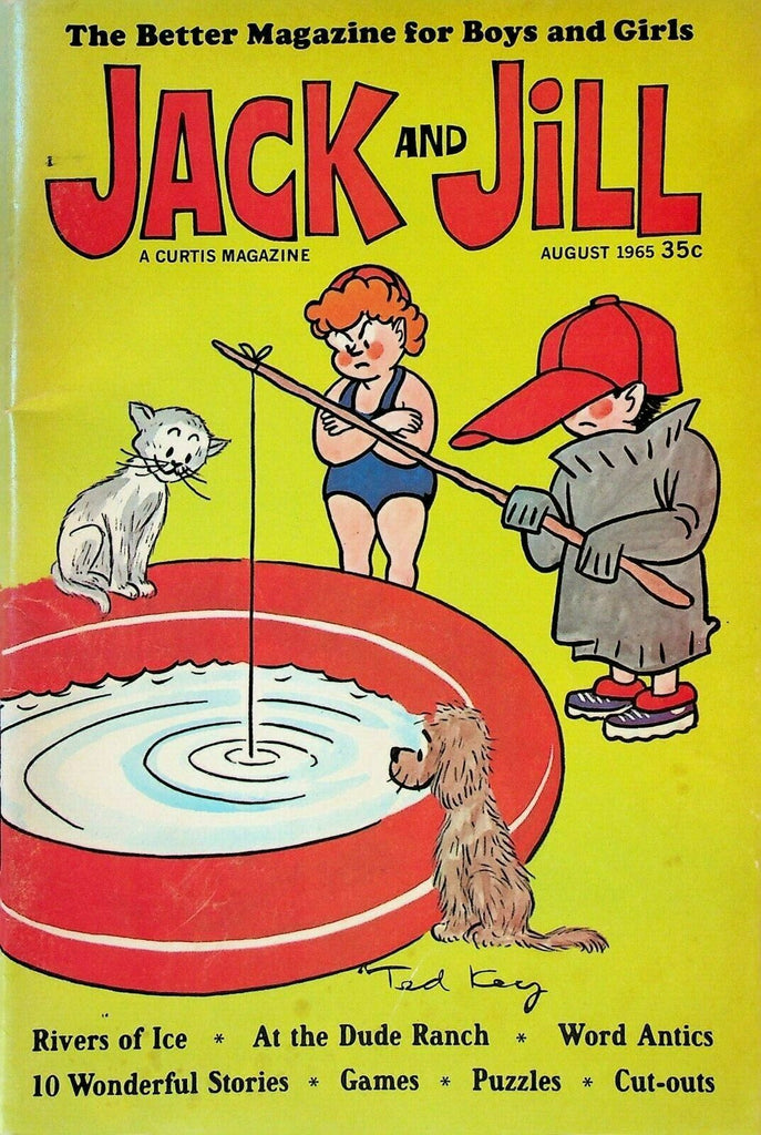 Jack and Jill Magazine August 1965 Ted Kay Dude Ranch Paper Dolls