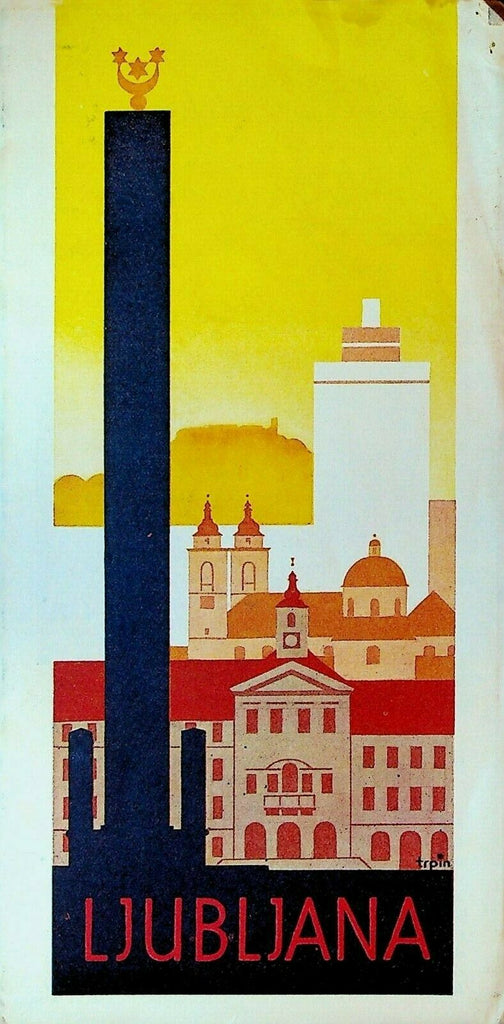 Ljubljana Slovenia Tourism Brochure 1930s Yugoslavia