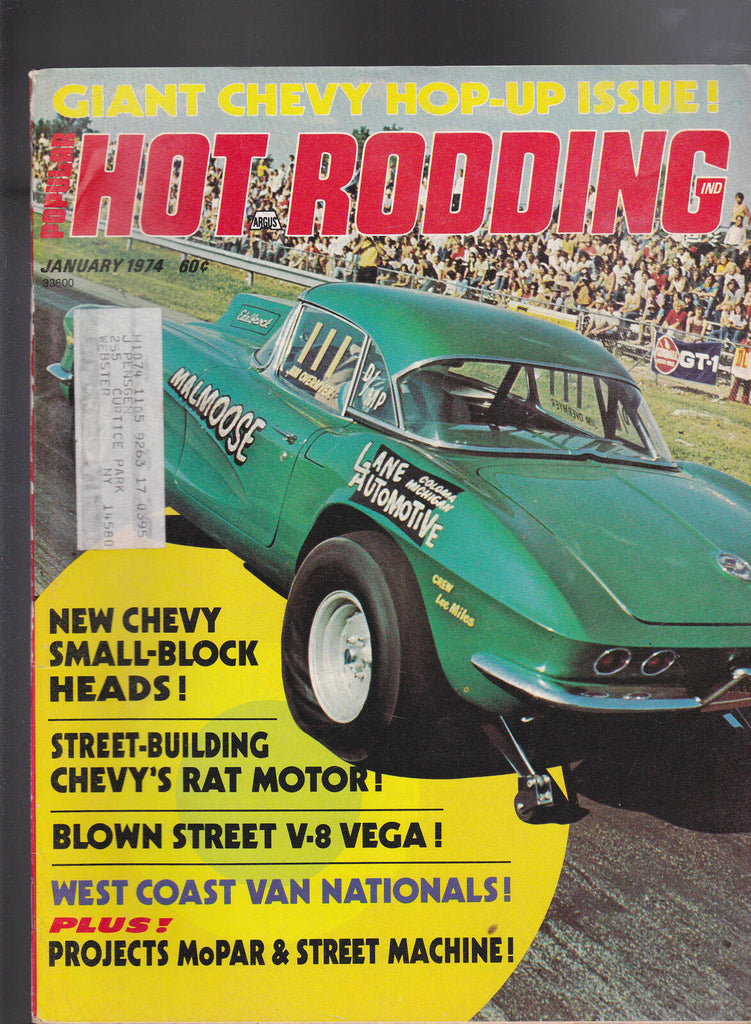 Popular Hot Rodding Magazine West Coast Van Nationals January 1974