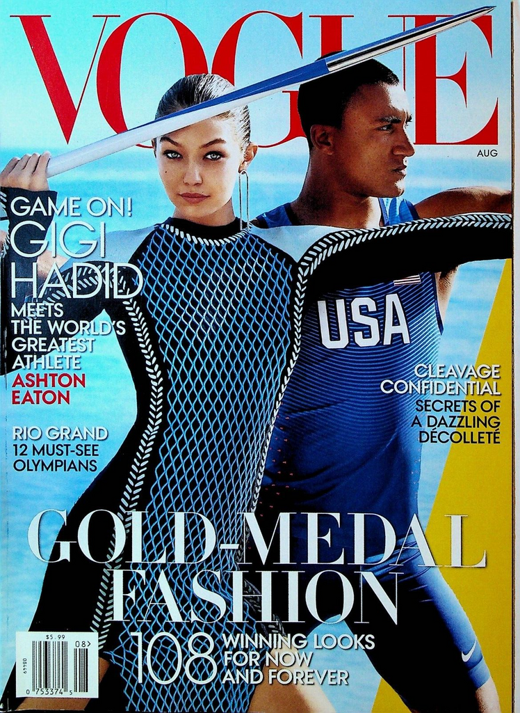 Vogue Magazine August 2016 Gigi Hadid Ashton Eaton Sophia Al-Maria