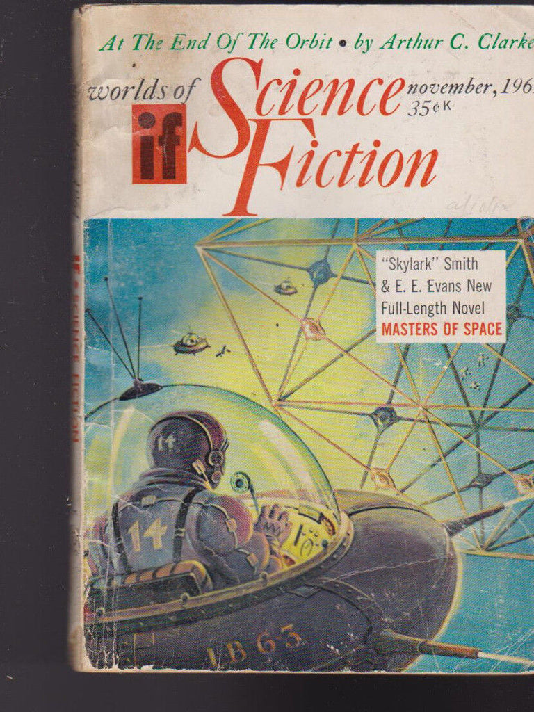 If Worlds of Science Fiction November 1961 Arthur C Clarke Keith Laumer