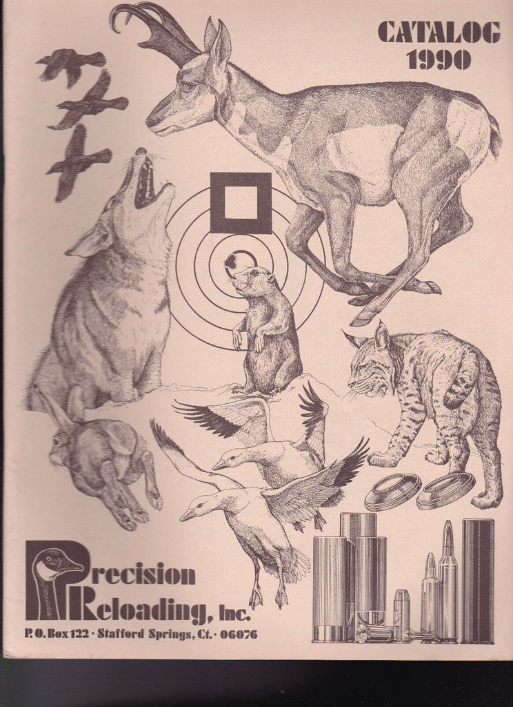Precision Reloading Inc Catalog 1990 Stafford Springs Ct 36 pp
