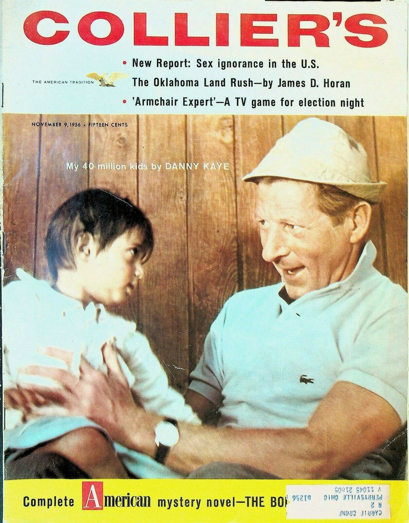 Collier's November 9 1956 Danny Kaye Siobhan McKenna Winston Churchill Football