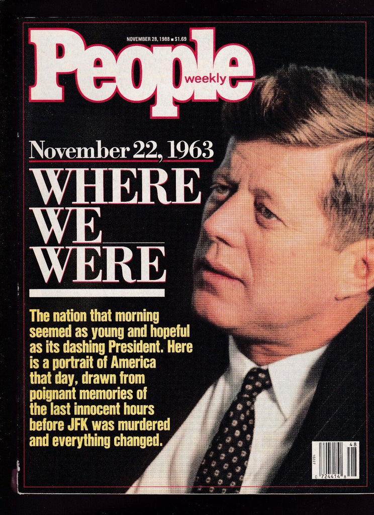 People Magazine Where We Were John F Kennedy Assassination November 28 1988