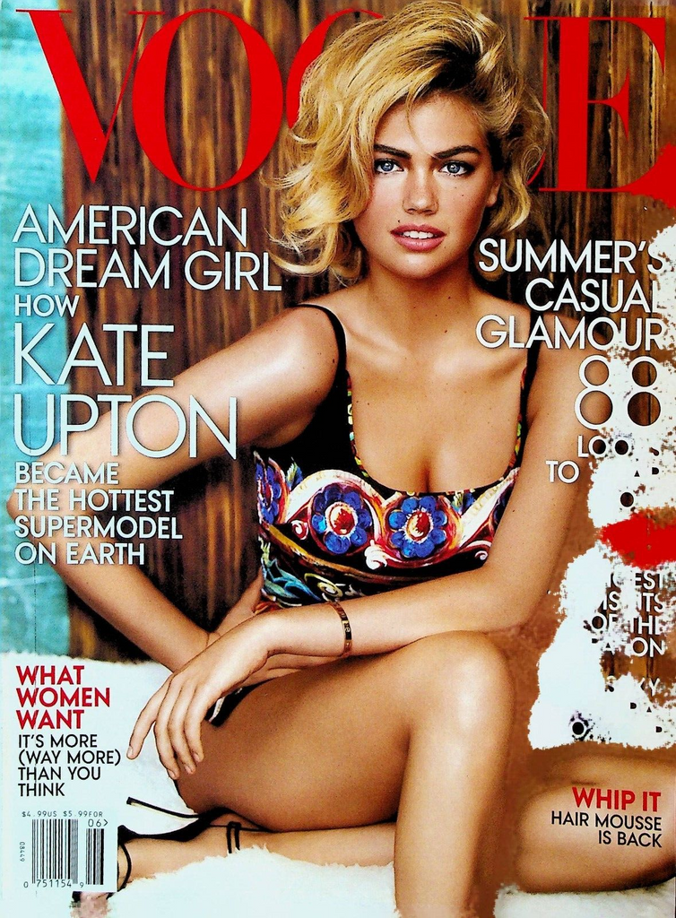 Vogue Magazine June 2013 Kate Upton Dree Hemingway Daniel Radcliffe