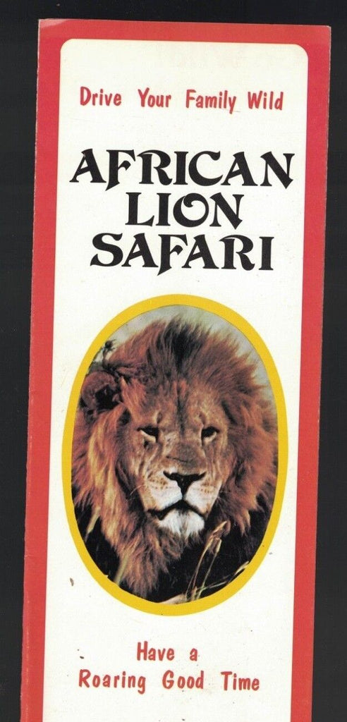 African Lion Safari & Game Farm Brochure 1970s Rockton Ontario Canada