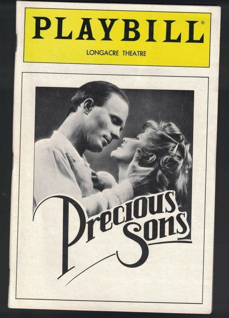 Precious Sons Playbill April 1986 Ed Harris Anthony Rapp Judith Ivey