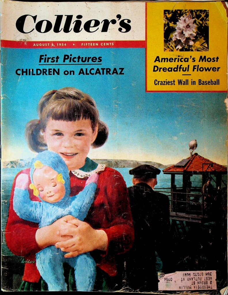 Collier's Magazine August 6 1954 Ebbets Field Brooklyn Dodgers Alcatraz