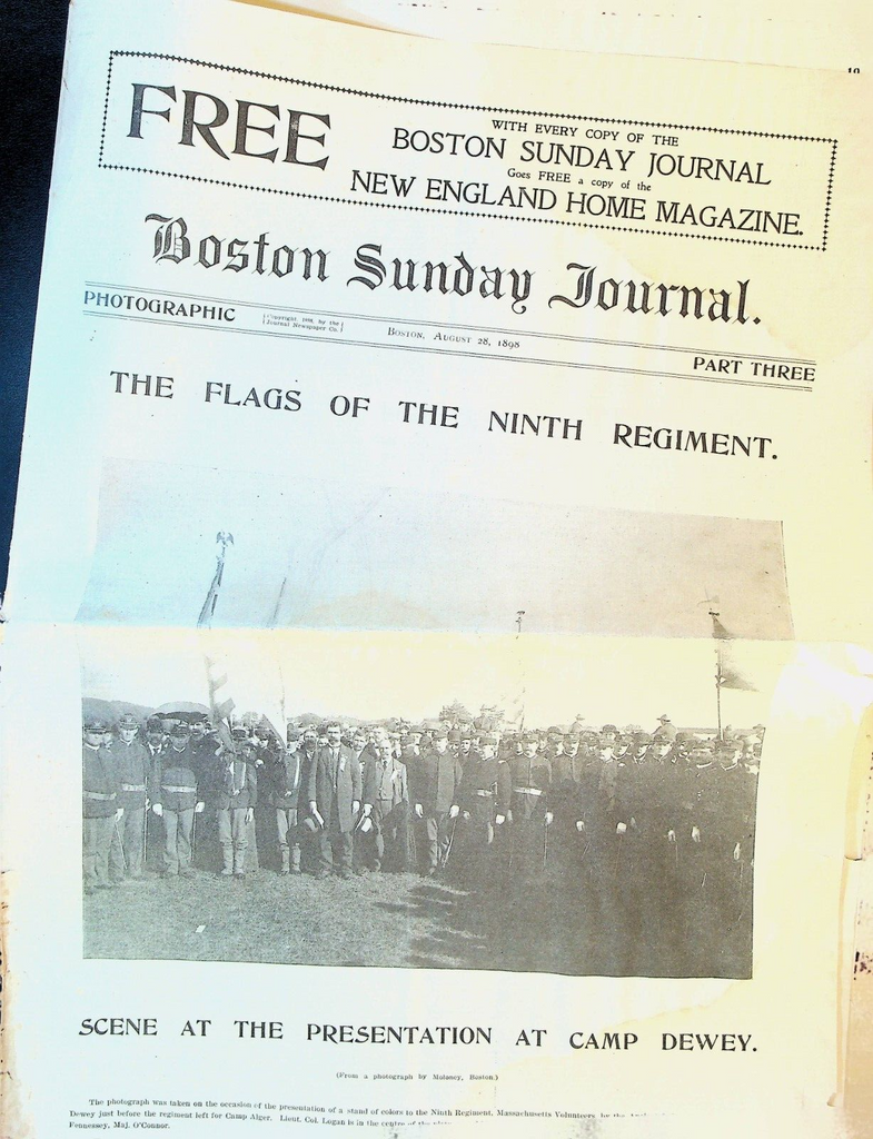 Boston Sunday Journal August 28 1898 Spanish American War Kodak