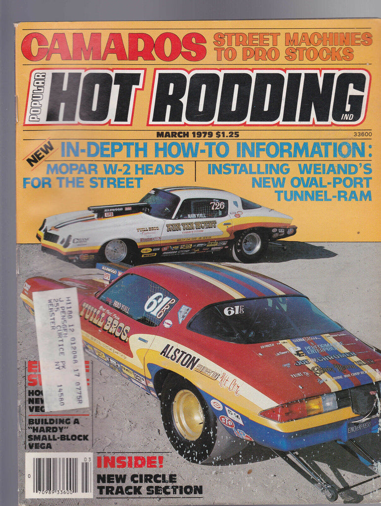 Popular Hot Rodding Magazine Camaros Circle Track Section March 1979