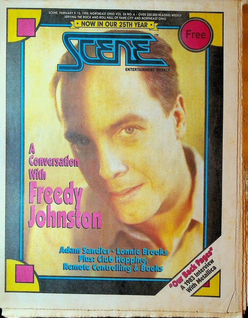 Cleveland Scene Magazine February 9 1995 Freedy Johnston Metallica Adam Sandler