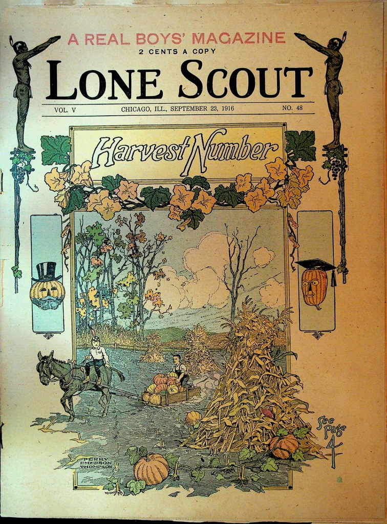 Lone Scout Magazine September 23 1916 Scouting Bobby Jones Golf Jack O Lantern