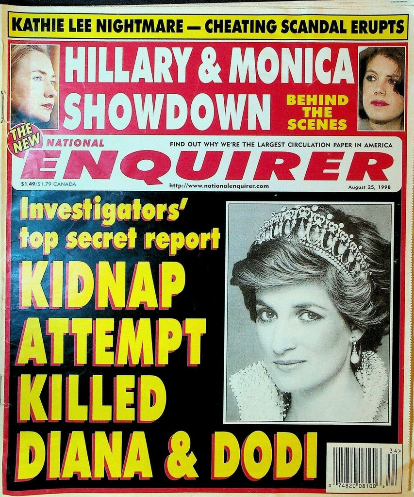 National Enquirer Magazine August 25 1998 Princess Diana Kathie Lee Gifford