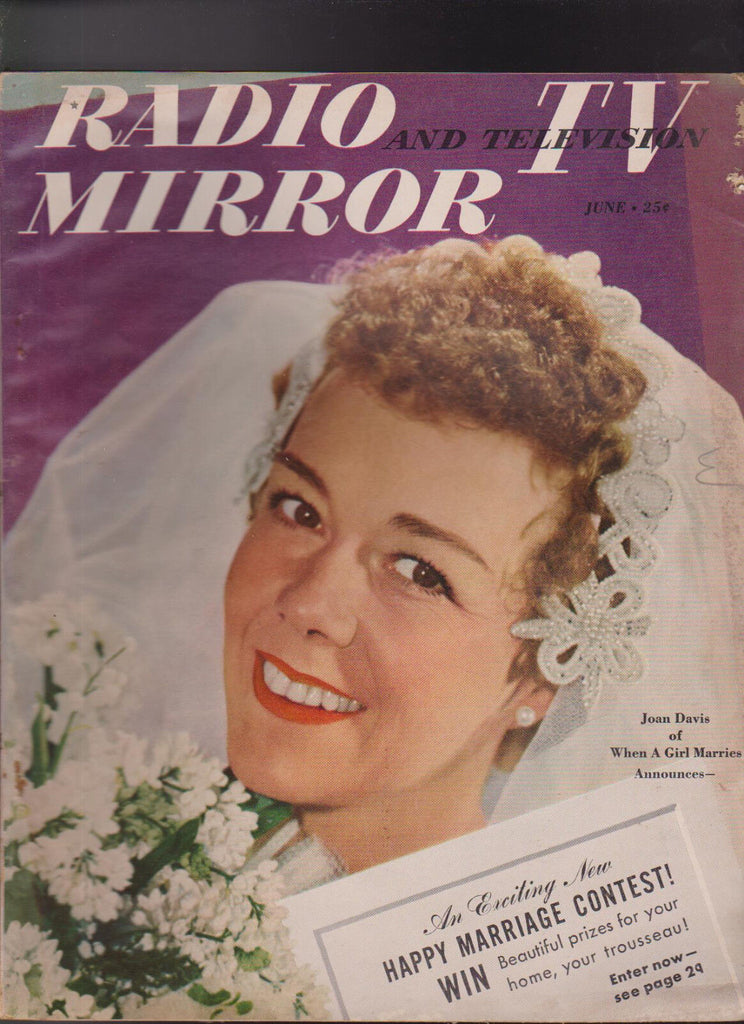 Radio TV Mirror June 1950 Joan Davis Gracie Allen Art Linkletter Bill Slater